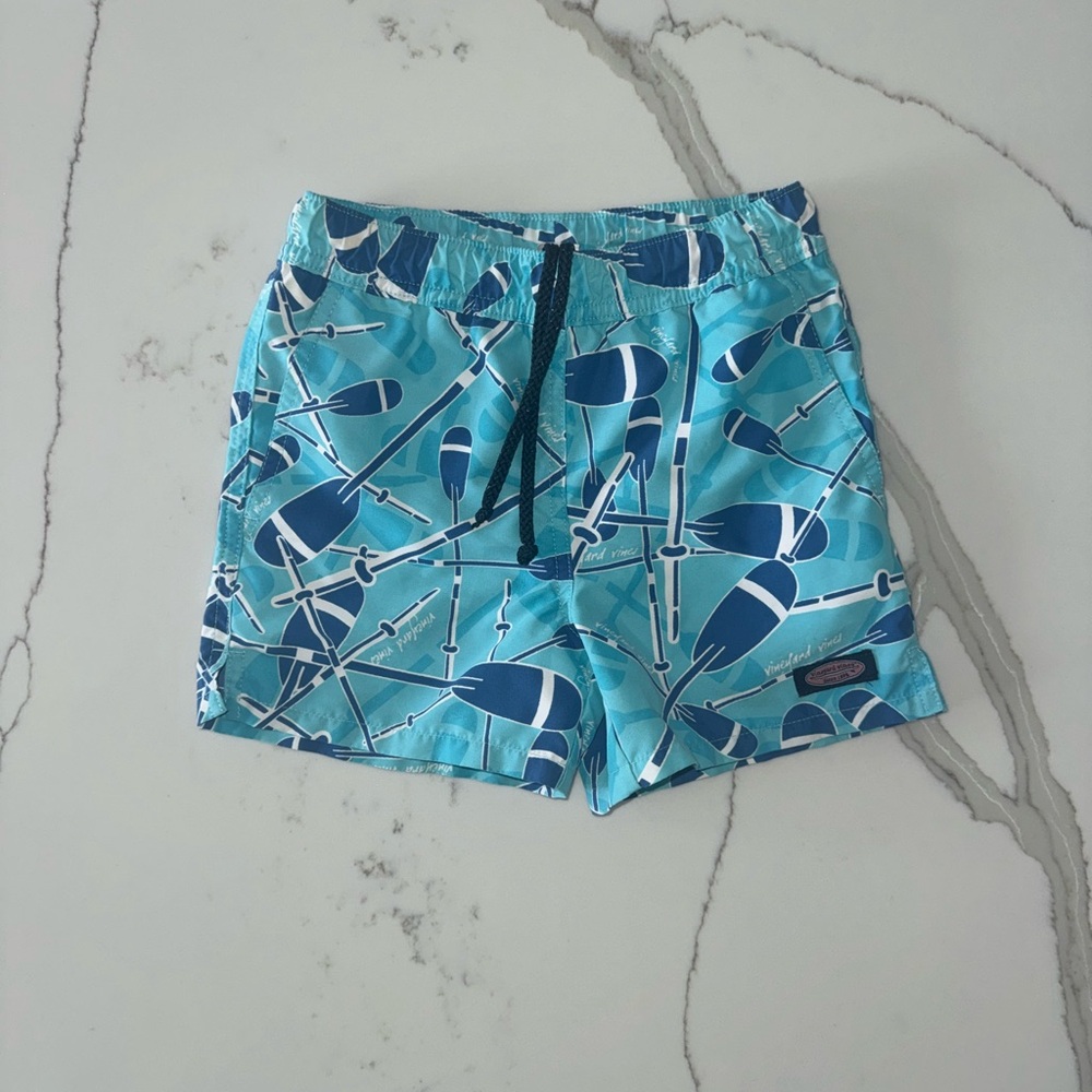 Vineyard Vines - Blue Nautical Swim Shorts - 3T